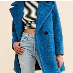 ANTHROPOLOGIE NVLT Emilia Fuzzy Overcoat Small NWOT Small retail $205 GORGEOUS!